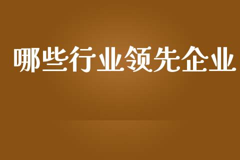 哪些行业领先企业_https://m.fansifence.com_消费金融_第1张
