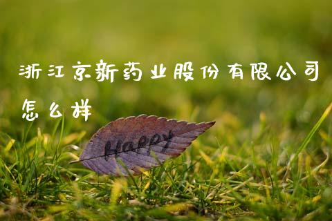 浙江京新药业股份有限公司怎么样_https://m.fansifence.com_消费金融_第1张