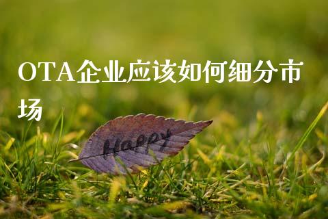 OTA企业应该如何细分市场_https://m.fansifence.com_公募基金_第1张