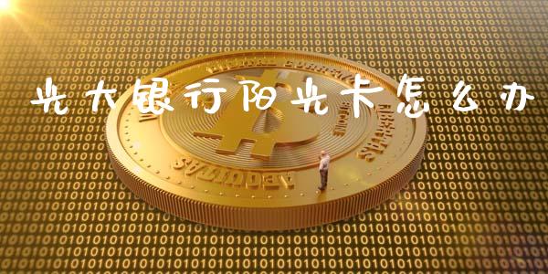 光大银行阳光卡怎么办_https://m.fansifence.com_公募基金_第1张