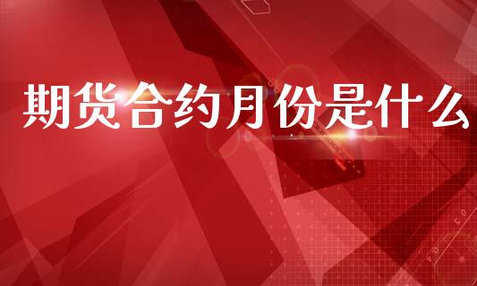 期货合约月份是什么_https://m.fansifence.com_个股行情_第1张