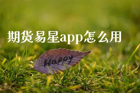 期货易星app怎么用_https://m.fansifence.com_个股行情_第1张