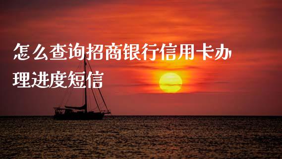 怎么查询招商银行信用卡办理进度短信_https://m.fansifence.com_个股行情_第1张