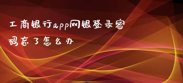 工商银行app网银登录密码忘了怎么办_https://m.fansifence.com_个股行情_第1张