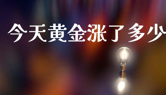 今天黄金涨了多少_https://m.fansifence.com_贵金属行情_第1张