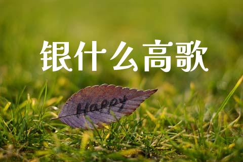银什么高歌_https://m.fansifence.com_公募基金_第1张