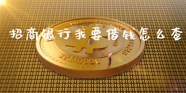 招商银行我要借钱怎么查_https://m.fansifence.com_个股行情_第1张