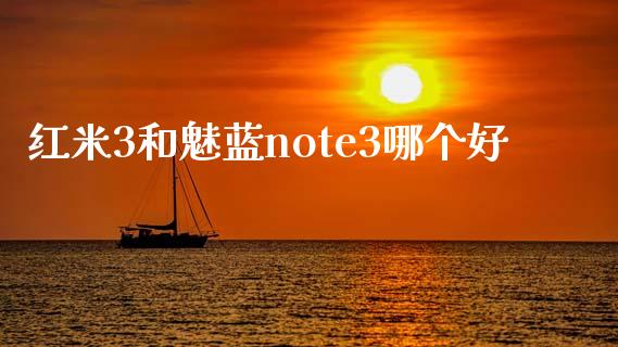 红米3和魅蓝note3哪个好_https://m.fansifence.com_贵金属行情_第1张