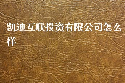 凯迪互联投资有限公司怎么样_https://m.fansifence.com_贵金属行情_第1张
