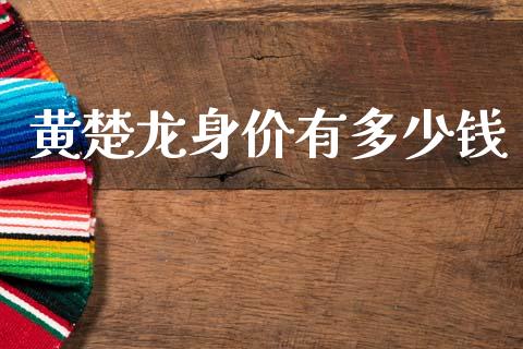 黄楚龙身价有多少钱_https://m.fansifence.com_消费金融_第1张