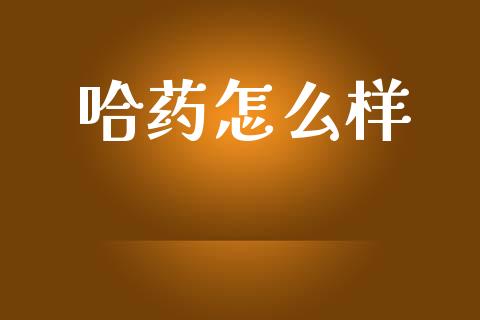哈药怎么样_https://m.fansifence.com_个股行情_第1张