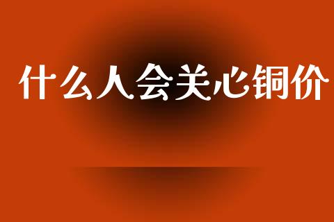 什么人会关心铜价_https://m.fansifence.com_个股行情_第1张