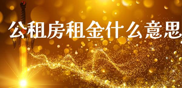 公租房租金什么意思_https://m.fansifence.com_消费金融_第1张