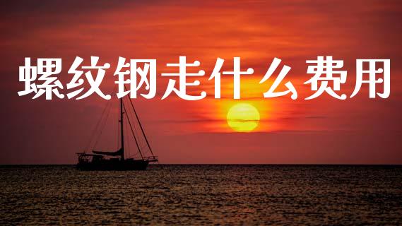 螺纹钢走什么费用_https://m.fansifence.com_个股行情_第1张