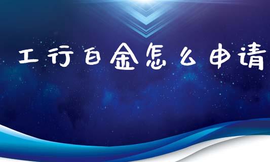 工行白金怎么申请_https://m.fansifence.com_消费金融_第1张