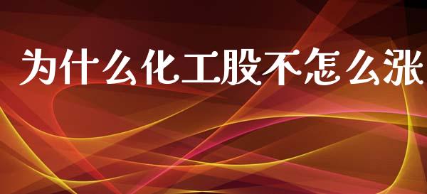 为什么化工股不怎么涨_https://m.fansifence.com_公募基金_第1张