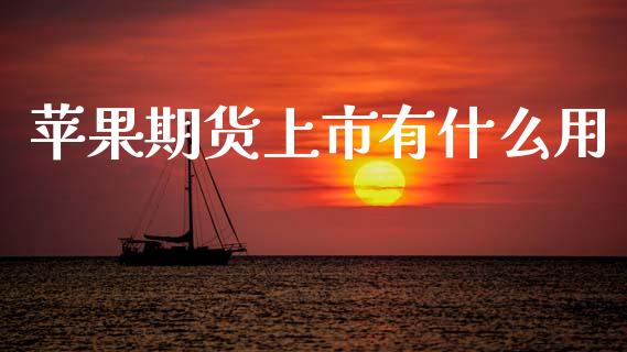 苹果期货上市有什么用_https://m.fansifence.com_个股行情_第1张
