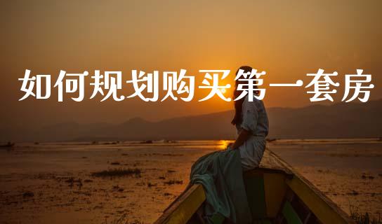 如何规划购买第一套房_https://m.fansifence.com_贵金属行情_第1张