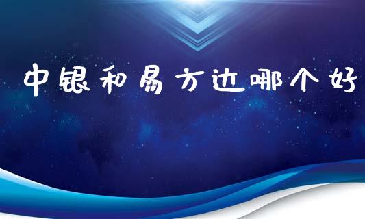 中银和易方达哪个好_https://m.fansifence.com_个股行情_第1张