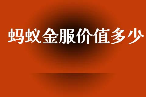 蚂蚁金服价值多少_https://m.fansifence.com_消费金融_第1张