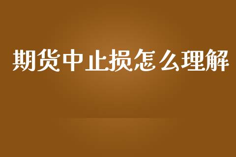 期货中止损怎么理解_https://m.fansifence.com_贵金属行情_第1张
