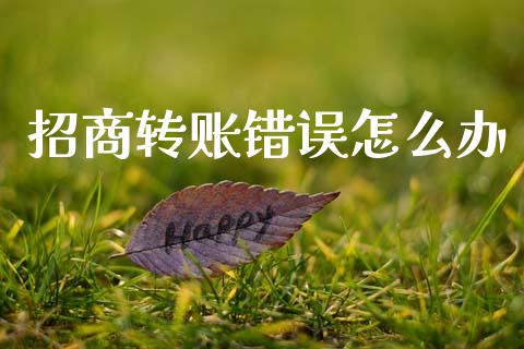 招商转账错误怎么办_https://m.fansifence.com_贵金属行情_第1张