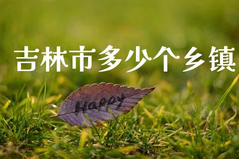吉林市多少个乡镇_https://m.fansifence.com_个股行情_第1张