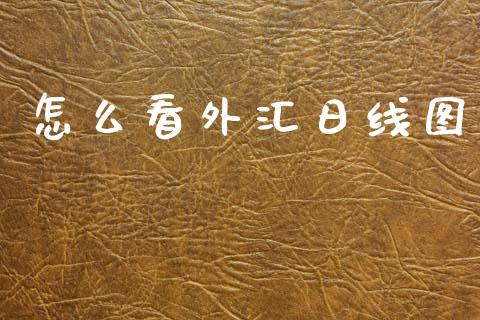 怎么看外汇日线图_https://m.fansifence.com_消费金融_第1张