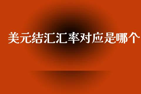 美元结汇汇率对应是哪个_https://m.fansifence.com_个股行情_第1张