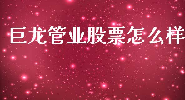 巨龙管业股票怎么样_https://m.fansifence.com_贵金属行情_第1张