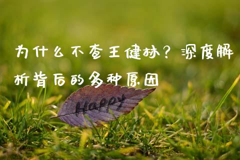 为什么不查王健林？深度解析背后的多种原因_https://m.fansifence.com_个股行情_第1张