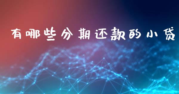 有哪些分期还款的小贷_https://m.fansifence.com_个股行情_第1张