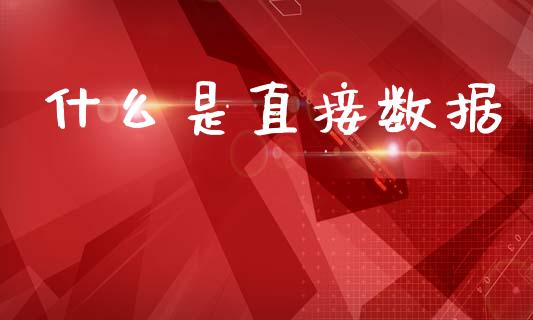 什么是直接数据_https://m.fansifence.com_公募基金_第1张