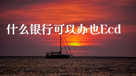 什么银行可以办也Ecd_https://m.fansifence.com_贵金属行情_第1张