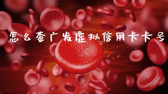 怎么查广发虚拟信用卡卡号_https://m.fansifence.com_贵金属行情_第1张