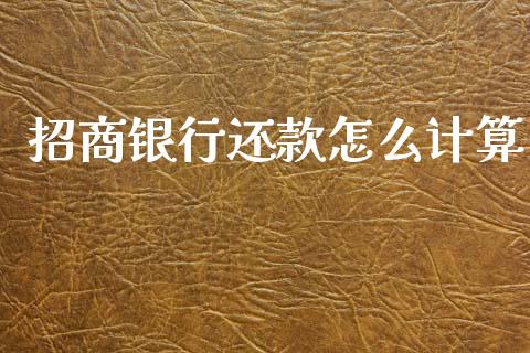 招商银行还款怎么计算_https://m.fansifence.com_个股行情_第1张