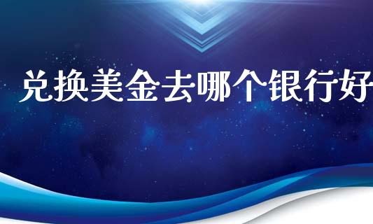 兑换美金去哪个银行好_https://m.fansifence.com_公募基金_第1张