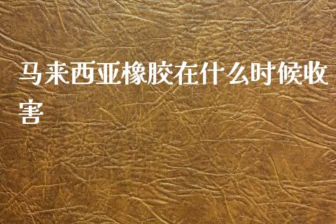 马来西亚橡胶在什么时候收害_https://m.fansifence.com_消费金融_第1张