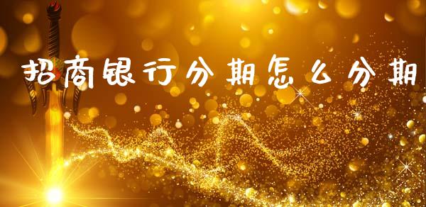 招商银行分期怎么分期_https://m.fansifence.com_个股行情_第1张
