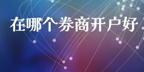 在哪个券商开户好_https://m.fansifence.com_消费金融_第1张