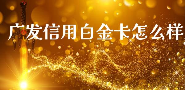 广发信用白金卡怎么样_https://m.fansifence.com_公募基金_第1张