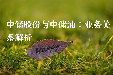 中储股份与中储油：业务关系解析_https://m.fansifence.com_消费金融_第1张