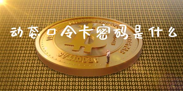 动态口令卡密码是什么_https://m.fansifence.com_消费金融_第1张