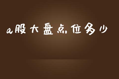 a股大盘点位多少_https://m.fansifence.com_贵金属行情_第1张