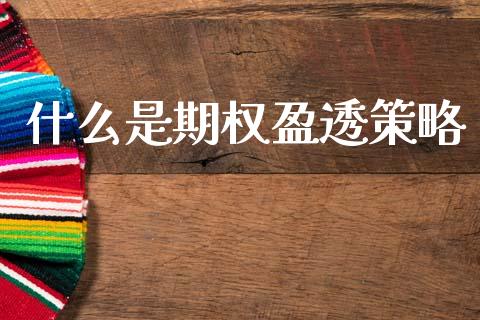 什么是期权盈透策略_https://m.fansifence.com_消费金融_第1张