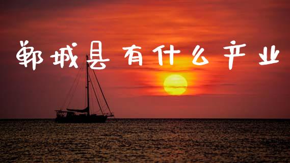 郸城县有什么产业_https://m.fansifence.com_贵金属行情_第1张