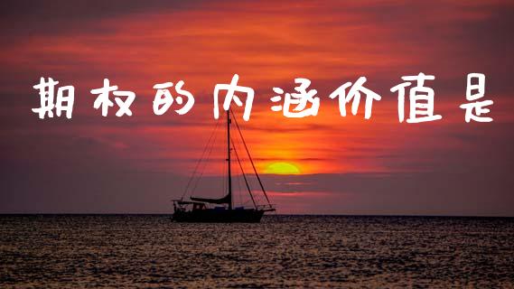期权的内涵价值是_https://m.fansifence.com_贵金属行情_第1张