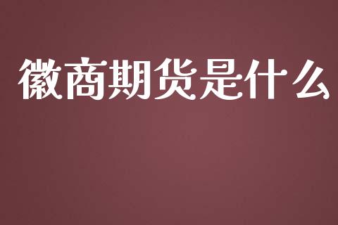 徽商期货是什么_https://m.fansifence.com_贵金属行情_第1张