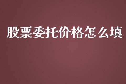 股票委托价格怎么填_https://m.fansifence.com_个股行情_第1张