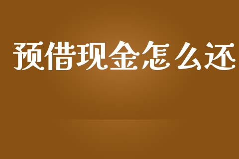 预借现金怎么还_https://m.fansifence.com_贵金属行情_第1张